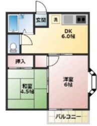 ハイムAの物件間取画像